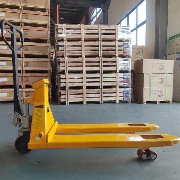 High Accuracy Hydraulic Manual Forklift 2000kg Cheap Hand Pallet Scale Truck