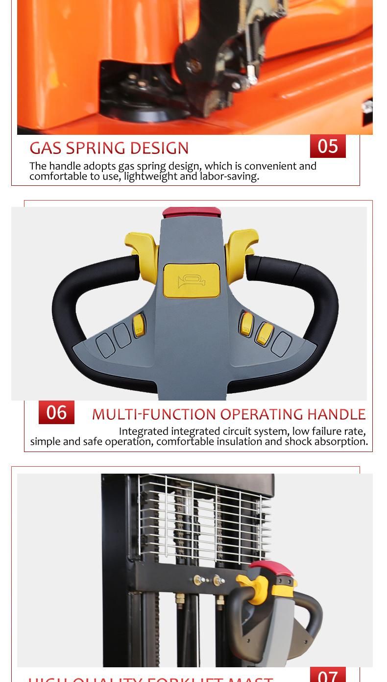 Pallet Self Loading Electric Stacker Price Handing