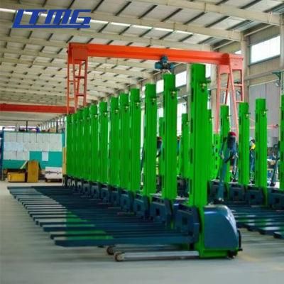 Walkie 1000kg Loading Fork Lift Narrow Forklift Self Lifting Stacker with Good Price