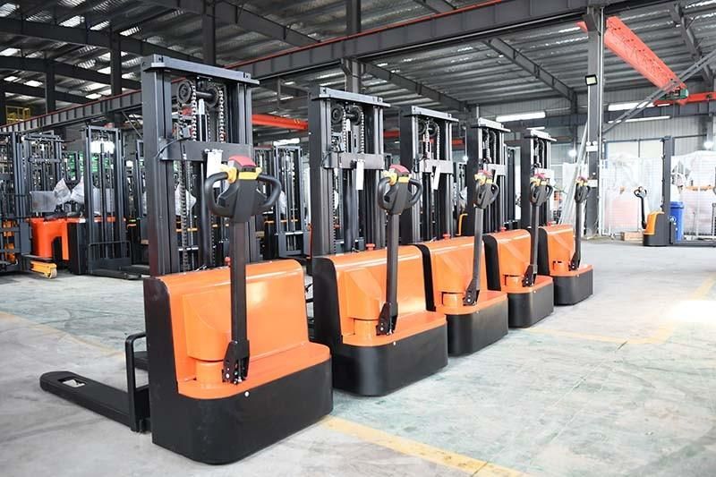 Full Electric hydraulic Forklift Reach Walking Type Stacker