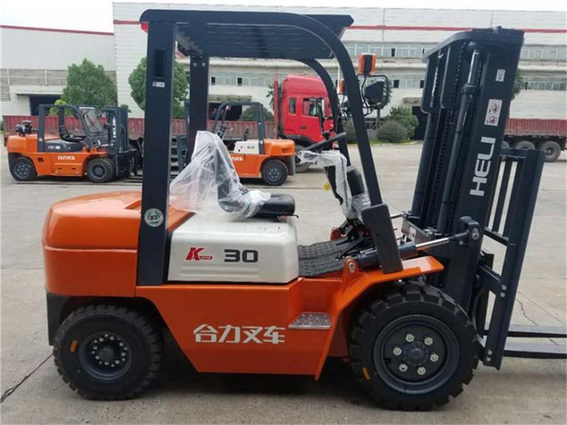 China Top Brand Heli Cpcd80 8 Ton Diesel Container Fork Lift Truck Forklift with Side Shifter
