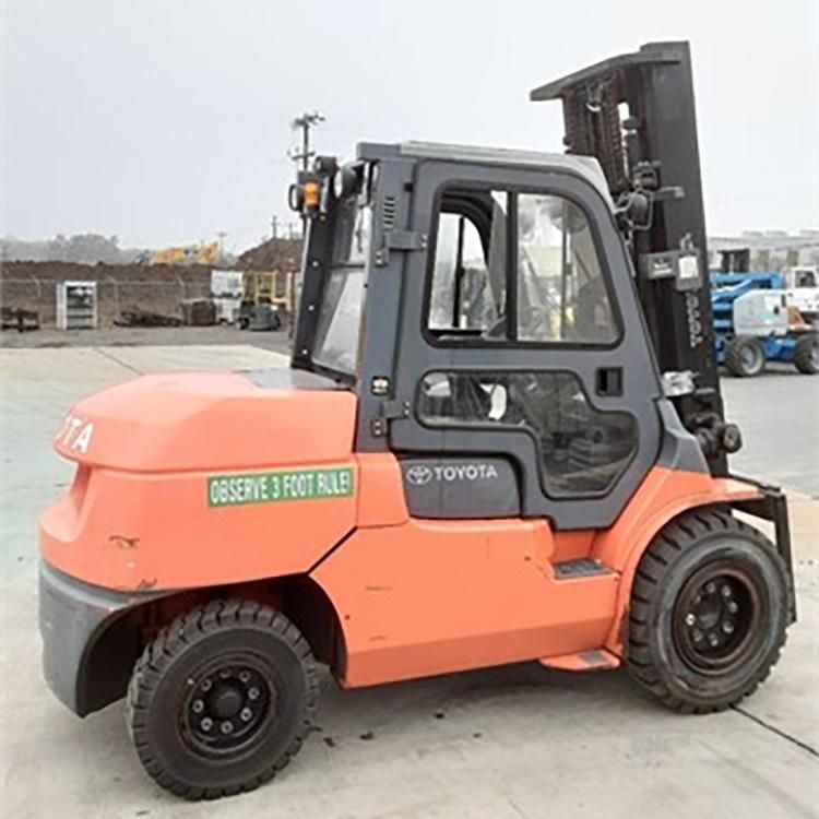 Used Diesel Forklift Toyota 7f50 Good Performance Japanese Isuzu Engine Diesel Used Forklift on Sale