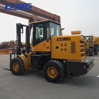 High Performance New Ltmg China Four Wheel Terrain Diesel Price Articulated Forklift