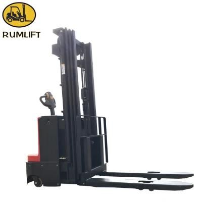 1000kg Brand New Adjustable Wide Legs Electric Pallet Reach Stacker