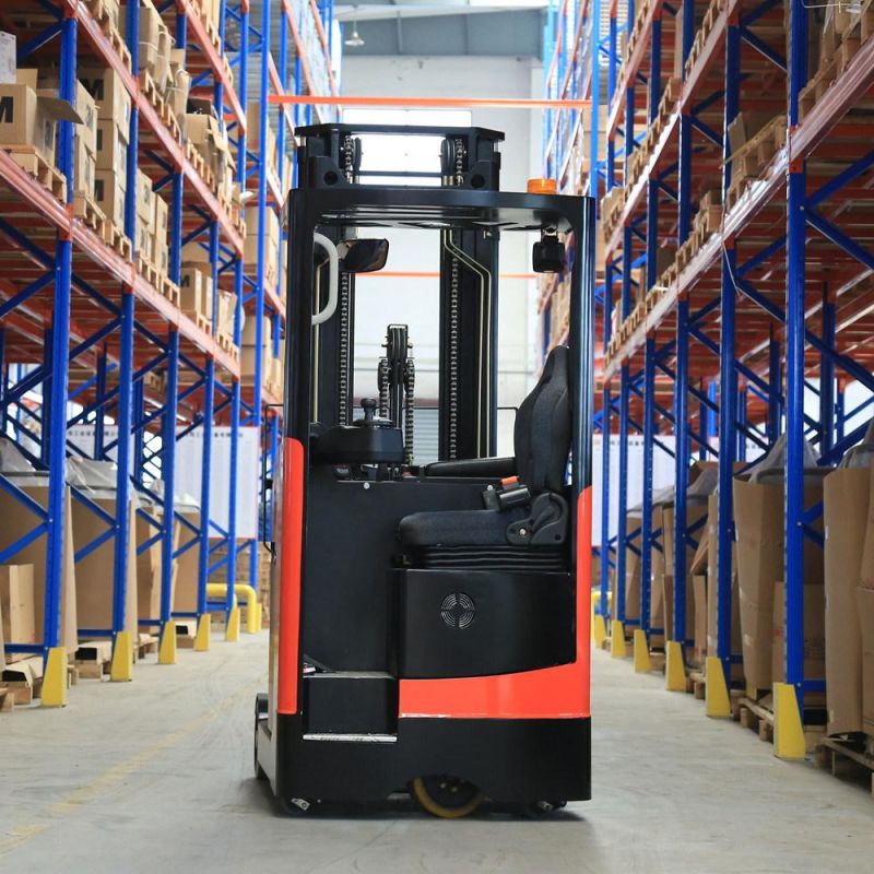 High Lifting Electric Forklift 1.6ton Sit-Down Reach Truck