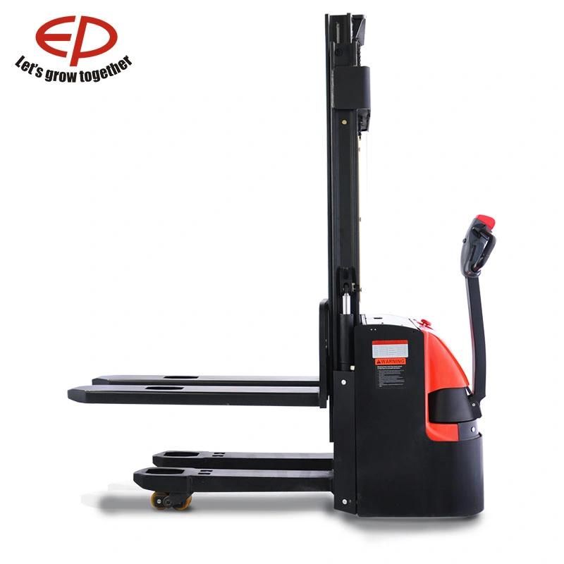 1.2t Long-Tiller Design Doubles Working Efficiency Electric Stacker