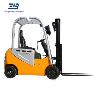 Manufacturer 1.5ton 2ton 4- Wheel Electric Forklift with 2 Stage 3m 4m 5m 6m Mast