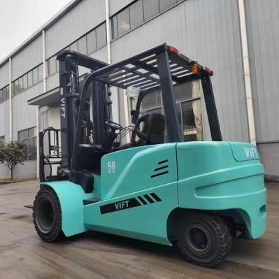 Shanghai Vift Supply Large 4.5 5.0 Ton Electric Forklift Truck for Freezer Warehouse Working