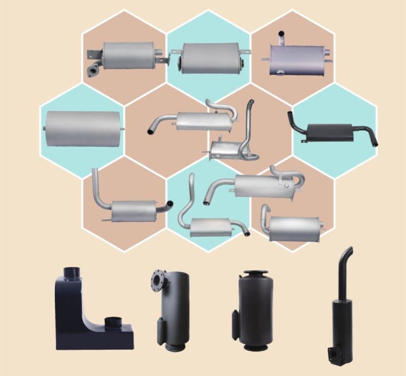 Linde-Forklift Spare Parts- Impedance Composite Muffler-Gda32-30201gpa