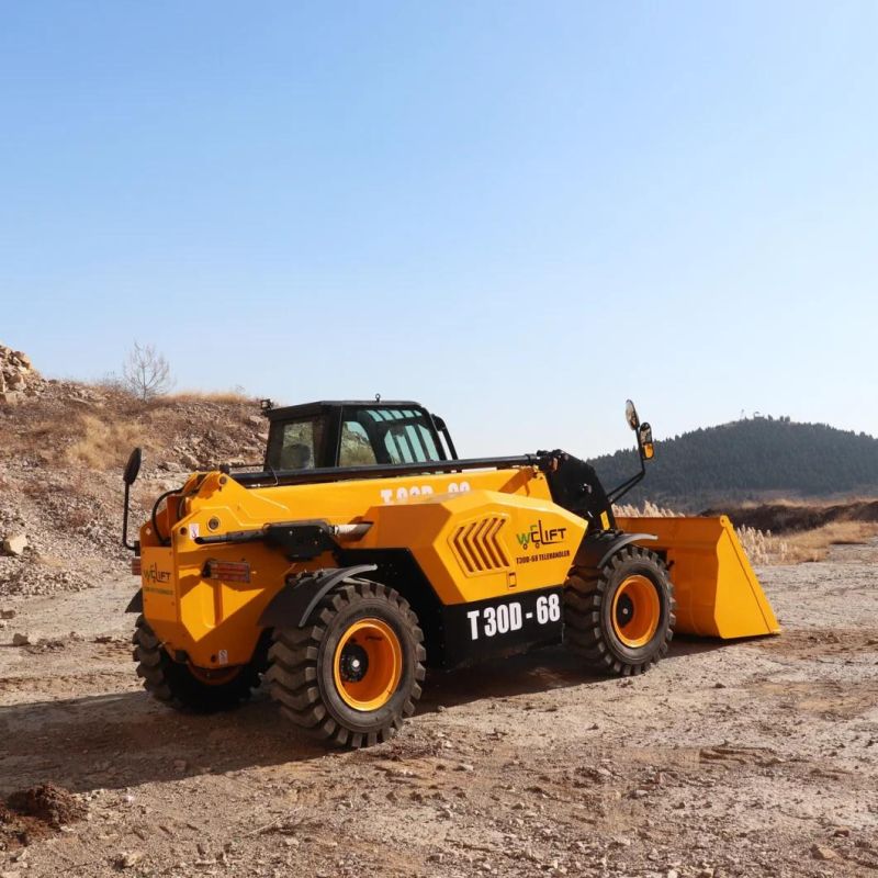 China Welift 3.5ton 7m Telehandler for Sale Telescopic Handler Forklift with Loader Bucket