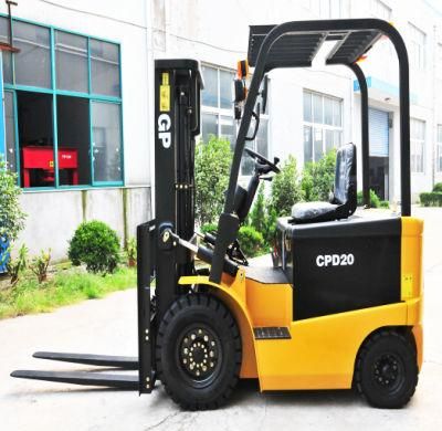 4 Wheels Electric Forklift Truck Capacity 2t/ 2.5t/ with Cuitis Controller Ce Certification