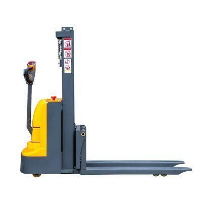 Walkie Pedestrian Forklift Truck Hydraulic Hand Power Electric Stacker with Battery Operation