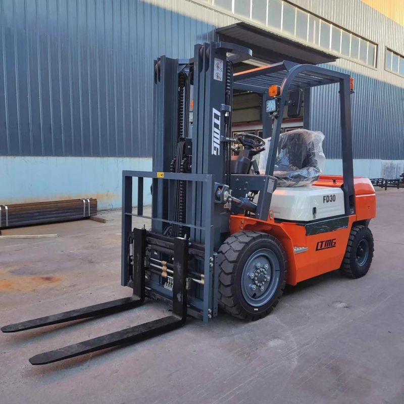 China Hot Sale Duplex Mast Diesel Mini Forklift Truck 3ton Diesel Forklift with Attachments Optional