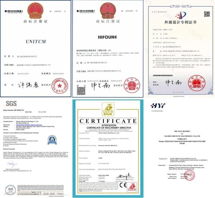 China Made Material Handling Equipment 3ton 3000kg Internal Combustion Diesel Forklift Truck