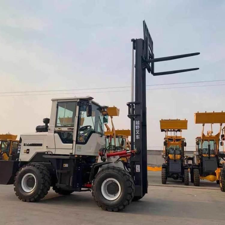 One Year Warranty 3 Ton 3.5 Ton Brick Forklift China Rough Terrain Forklift