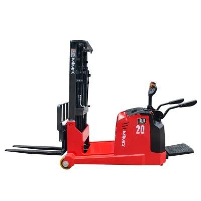 Long Term Use 2500mm-5500mm Ride on Electric Pallet Stacker with CE