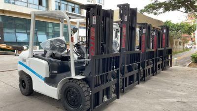 Unitcm/Hifoune 3ton Diesel Forklift 3meter Height with Paper Roll Clamp