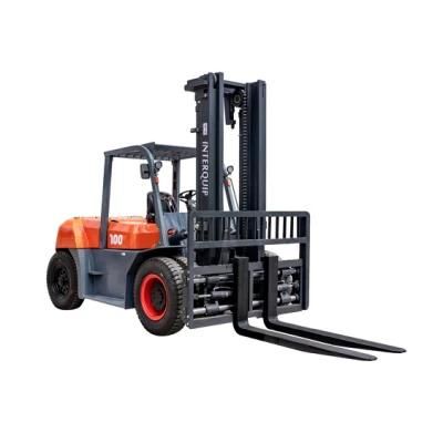 Good Performance Double Front Tires 10 Ton Diesel Forklift with Japanese Isuzu Engine
