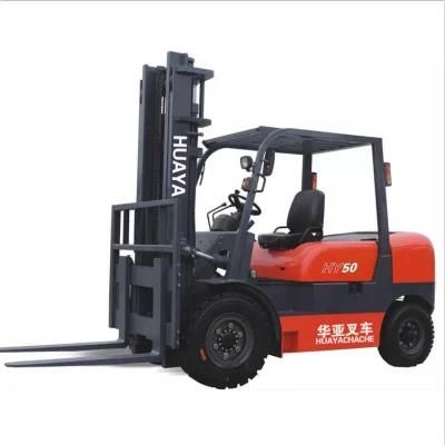 OEM 5000kg Diesel Huaya Container Factory Fork Truck China Forklift for Sale