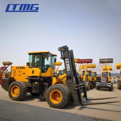 Ltmg 10 Ton Rough Terrain Telehandler Forklift Articualted Forklift Diesel Engine