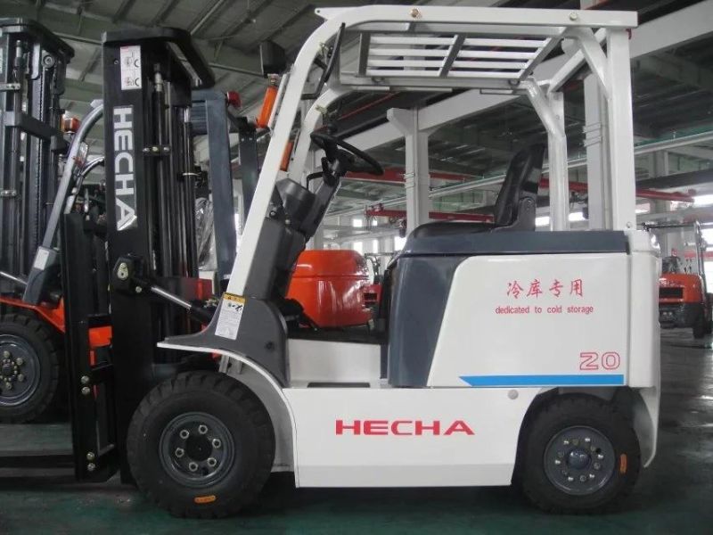 2000kg 2.0ton Capacity Heavy Duty Hydraulic Electric Lifting Forklift Truck with Full-AC Motor