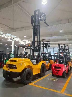 China Hangcha Hc Forklift Awd 5t Rough Terrian Diesel Forklift