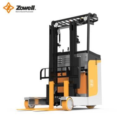 Zowell Forklift Polyurethane Tyres Electric Stacker High Mast Reach Truck Fra15