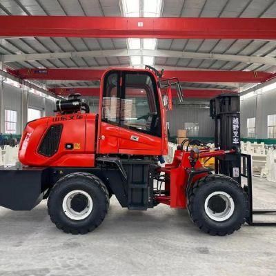 Widely Used 3.5 Tons Rough Terrain Forklift for Engineering