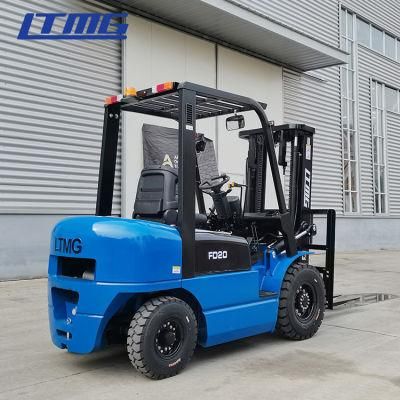 4400lbs 2 Ton Diesel Forklift 3m Lifting Logistics Vehicle Cpcd20 Forklift Truck