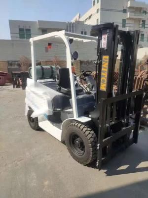 Hydraulic System White 2.5 Ton LPG/Gasoline Forklift for Sale
