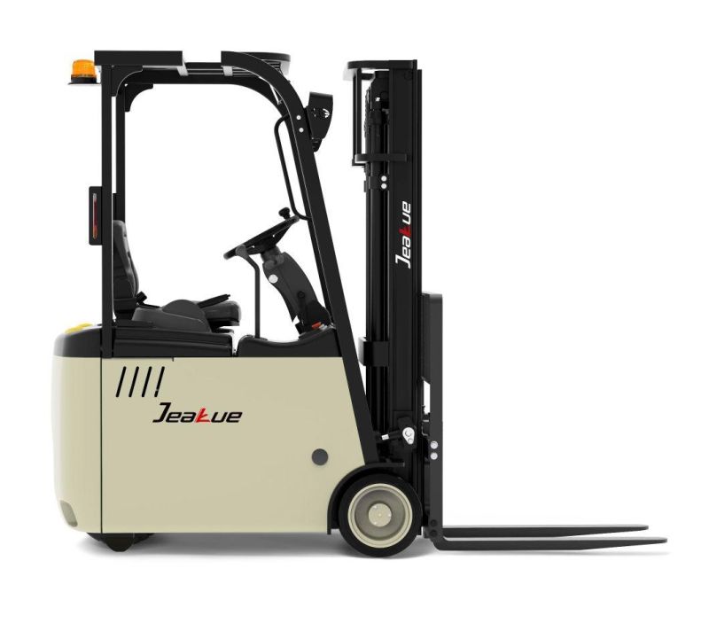 China Small Battery Forklift 1.5ton Three Wheel Electric Warehouse Forklift with Lithium Battery
