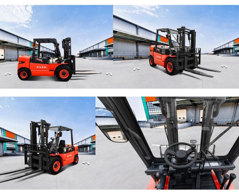 Brand New Full Free Lifting 4-5 Ton Diesel Forklift with Diesel Engine Forklift