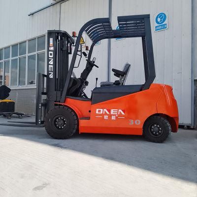AC Motor 1t - 5t Jiangmen Battery 4 Wheels Forklift