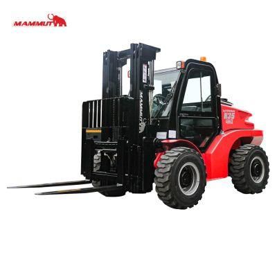 3ton Four Wheel Drive Diesel Engine off Road Rough Terrain Forklift