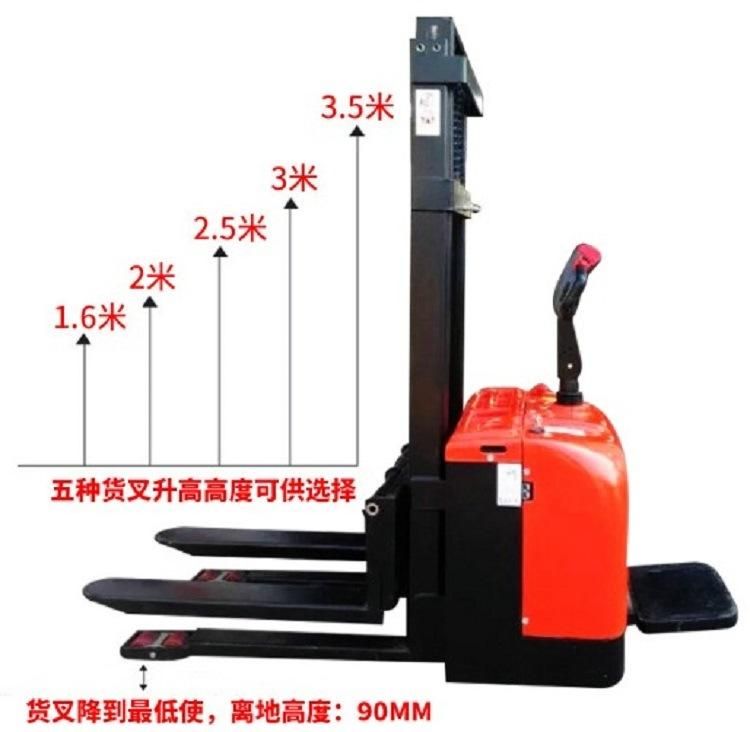 Factory Supply Warehouse Walkie Forklift Full Electric Pallet Stacker