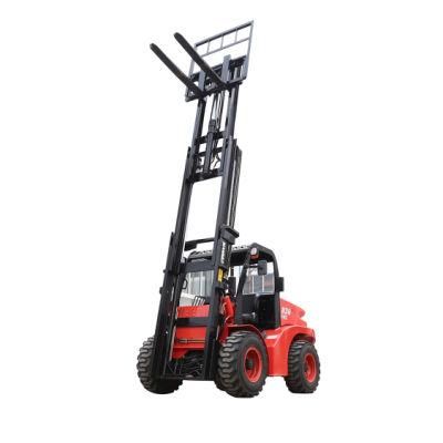 Mammut New Design 2ton 3ton 5ton 4WD All Rough Terrain Forklift with Kubota Engine