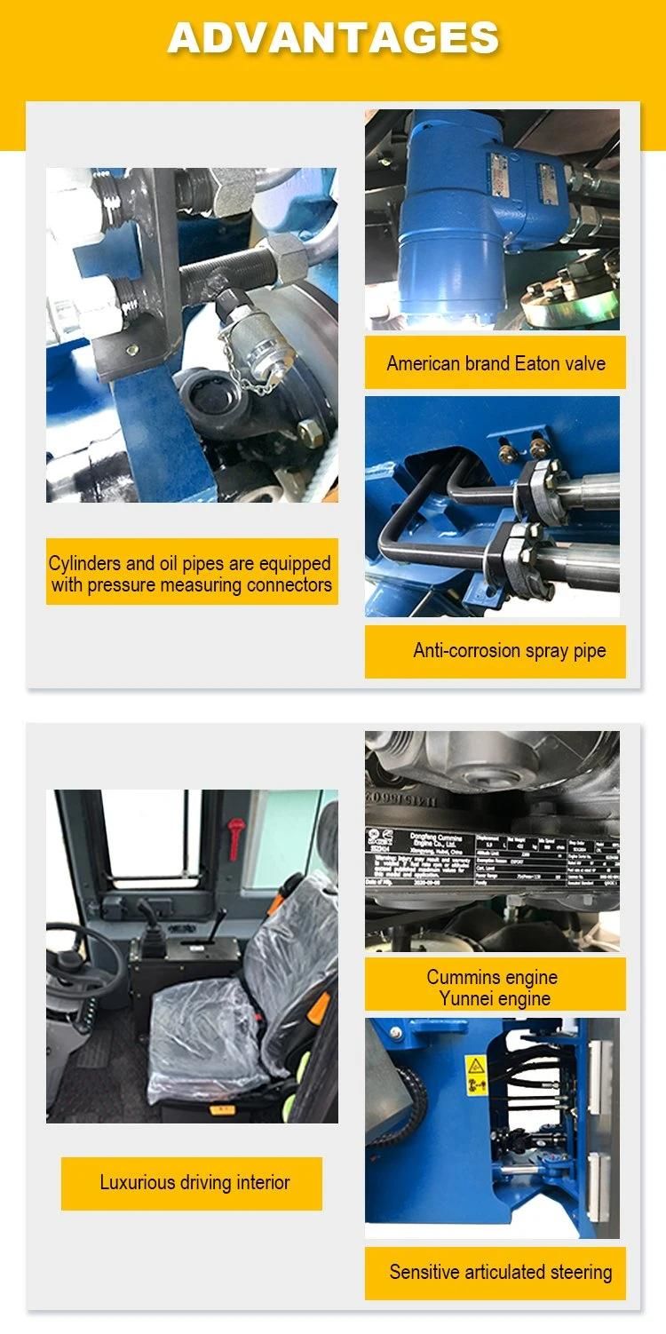CE Approval 5 Ton Diesel Rough Terrain Forklift for Sale