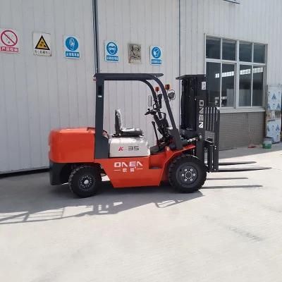 3.5 Ton 3.0t Loading Capacity Lifting Height 3000mm 3500mm 4000mm 4500mm 5000mm 5500mm 6000mm 6500mm 7000mm Diesel Forklift Truck with CE