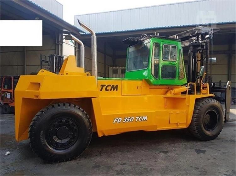 Japanese Used Fd350 Tcm 35ton Forklift Good Performance Japanese Isuzu Engine Diesel Second Hand Forklift on Sale