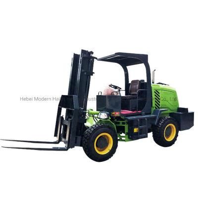 Huaya Brand New Forklift High Quality Factory Price 3 Ton Diesel off Road 4WD Forklift