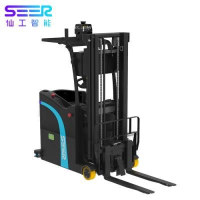 Seer New Laser Slam Electric Electromagnetic Brake Automated Guided Forklift with Good Price