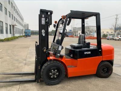 Gp Full Free Mast3.5ton Diesel Forklift for Working in Container