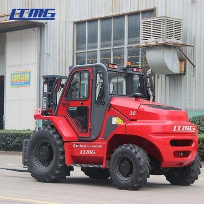 Chinese All Terrain Forklift 4WD Diesel 3 Ton 3.5 Ton Rough Terrain Forklift
