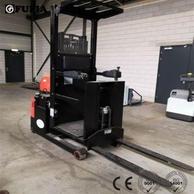 Medium Level Fork Lift Machine Electric Rated Capacity 1 Ton Order Picker in China