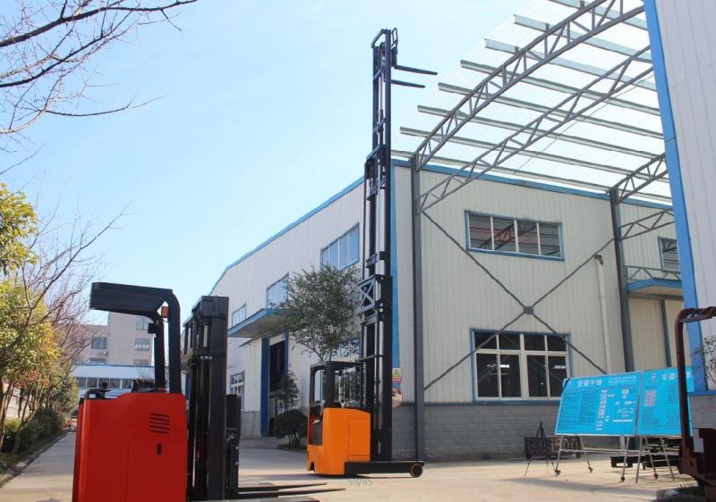 1.5ton 1500kg 1.5t Seated Electric Reach Stacker Truck Battery Stacker 1.6m 2m 2.5m 3m 3.5m 4m 4.5m 5m 5.5m 6m 6.5m 7m 12m Mast with CE ISO
