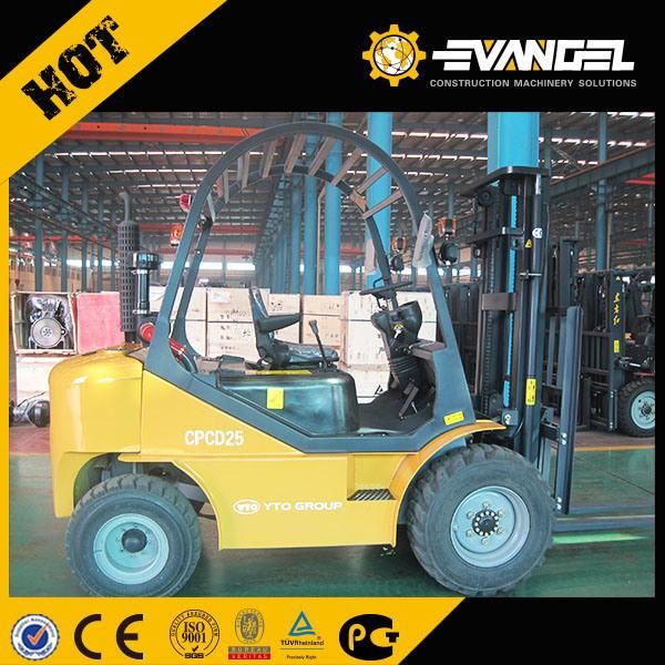 Yto Forklift 2.5 Ton off Road Diesel Forklift Cpcd25