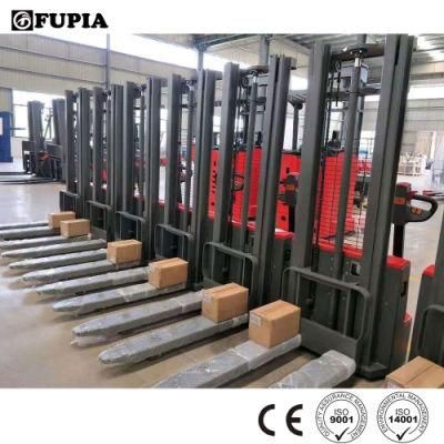 Battery Operated Electric Forklift Stacker 5m 1.5 Ton Pallet Stacker for Sale