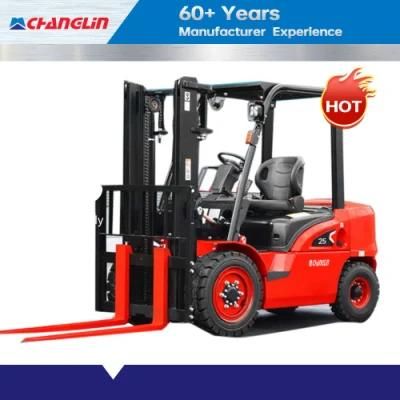 Sinomach Electric Forklift 1.5ton, 2ton, 3ton, 3.5ton Capacity Fork Lift Truck Hydraulic Stacker Trucks