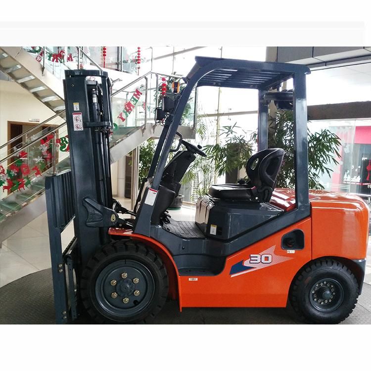 3ton Diesel Forklift with Attachment Paper Clamps (FD30T)