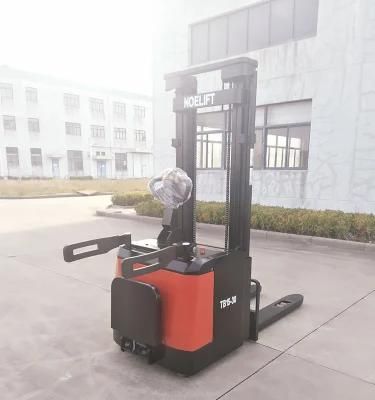 Stand-on Goods Transpallet Electric Stacker Apilador Electrico Fork Lifter Forklift